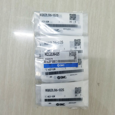 SMC KQG2L06-02S Fitture gomito maschio per tubo da 6 mm, 1/8R PORTO