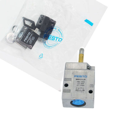Festo MFH-3-1/8 7802 Valvola solenoide elettrica AC220V Ripristino meccanico della molla