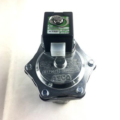 Ø1 1/2 Fitture di compressione Valvole a getto a impulso del diaframma ASCO SCG353A065 Pilota integrale a doppio stadio Ø1 1/2 Orificio Dimensione 52