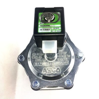 Ø1 1/2 Fitture di compressione Valvole a getto a impulso del diaframma ASCO SCG353A065 Pilota integrale a doppio stadio Ø1 1/2 Orificio Dimensione 52