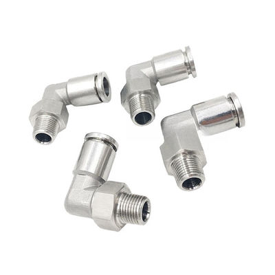 Fittings pneumatici a spinta SUS 316L 90 gradi giunto del tubo ad angolo retto KQG2L06-01S