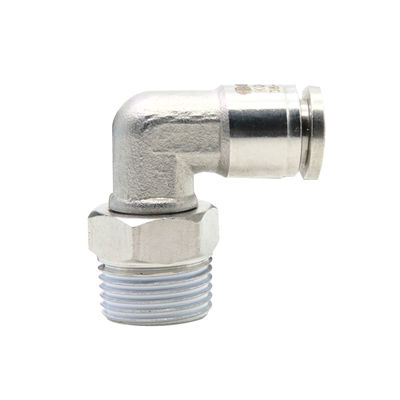 Fittings pneumatici a spinta SUS 316L 90 gradi giunto del tubo ad angolo retto KQG2L06-01S