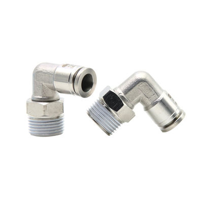 Fittings pneumatici a spinta SUS 316L 90 gradi giunto del tubo ad angolo retto KQG2L06-01S