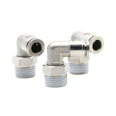Fittings pneumatici a spinta SUS 316L 90 gradi giunto del tubo ad angolo retto KQG2L06-01S