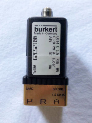 Burkert 00125329 Valvola solenoidale a 3/ 2 vie 16 Bar 24v Normalmente chiusa G1/8