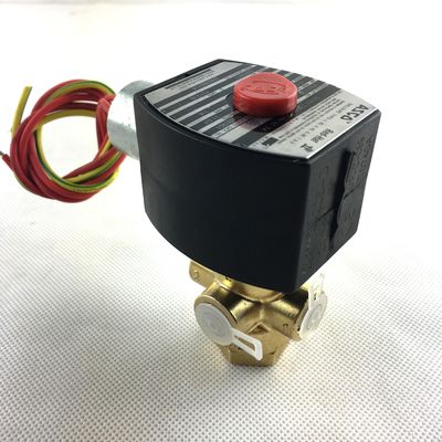 ASCO SCB320B174.230/50 NPT1/4 3/2 Corpo in ottone universale NBR Serie 320 Valvole solenoidi in linea a funzionamento diretto