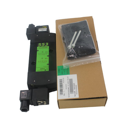 Valvola solenoide Asco 553 Scg553a002ms doppia bobina montata sul pannello