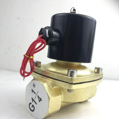 Normalmente aperto 2W350-35 1 1/4 pollici di ottone puro Valvola solenoide di acqua Valvola d'aria NO