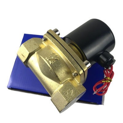 2W350-35 1 1/4 pollici di ottone puro Valvola solenoide Valvola d'aria di acqua normalmente chiusa NC