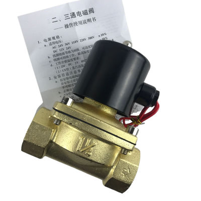 2W350-35 1 1/4 pollici di ottone puro Valvola solenoide Valvola d'aria di acqua normalmente chiusa NC