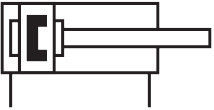 cilindro FESTO, canna del pistone, con filo interno ADVU-12-5-P-A