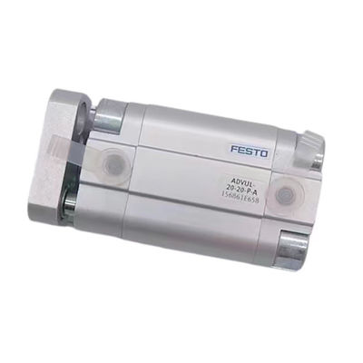 cilindro pneumatico compatto con filo maschio NBR TPE U sigilli per 0,12 - 1 MPa di pressione