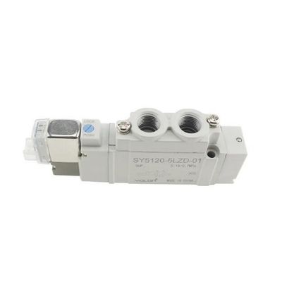 Valvola solenoide SMC SY5320-5LZD-C6 DC12V Portone a un tocco Dimensione portata ø6 3 posizione centro chiuso