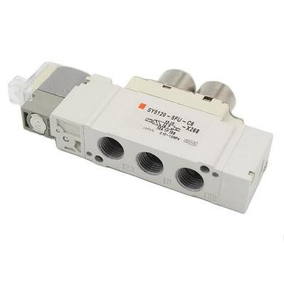 Valvola solenoide SMC SY5220-6LZD-C8 2 posizioni doppia portatura a un tocco dimensione ø8 DC12V