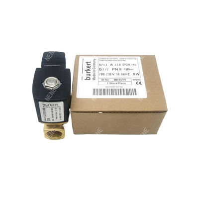 00126216 Valvola solenoide Burkert G1/8 1.5 Forno di flusso DC24V 8W Corpo di valvola in acciaio inossidabile 6014 C Normalmente chiuso