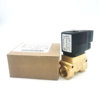 Valvola elettromagnetica 00126223 Burkert AC220V 8W Corpo della valvola in acciaio inossidabile 0~10bar 6014 C Normalmente chiuso G1/8 2.0 foro di flusso