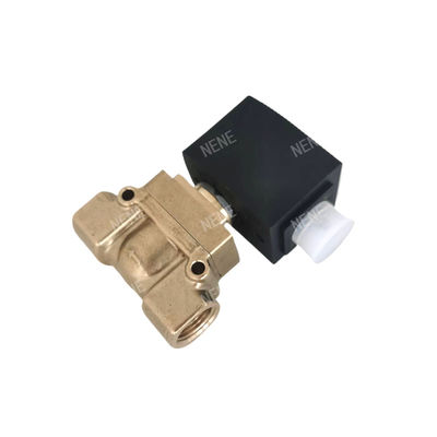 Valvola elettromagnetica 00126161 burkert 6014 D Azione diretta Connessione della piastra inferiore Normalmente aperta 2.0 Flow Hole DC24V 8W Corpo della valvola in ottone 0~10bar