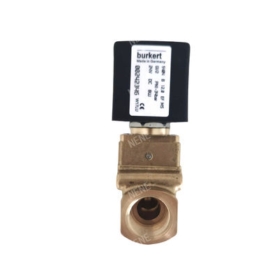 Valvola elettromagnetica 00126161 burkert 6014 D Azione diretta Connessione della piastra inferiore Normalmente aperta 2.0 Flow Hole DC24V 8W Corpo della valvola in ottone 0~10bar