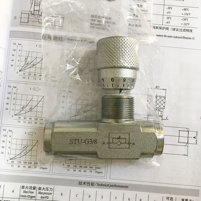 STU-G3/4 STU-NTP3/4 Valvola di controllo del flusso di precisione da 6 pollici Valvola idraulica di accelerazione