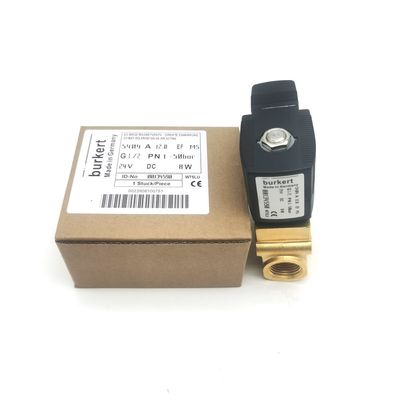 Burkert 00132865 AC24V Valvola solenoide a azione diretta G1/8 6014 C Normalmente chiusa 0~25bar 3/2 Way Corpo in ottone