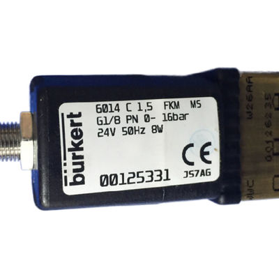 Valvola solenoide Burkert corpo in acciaio inossidabile NBR sigillo 00125331 6014 0-16bar