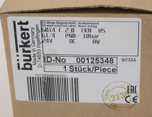 Sistemi di controllo dei fluidi Burkert - 125348 - Valvola solenoide, 6014 00125348