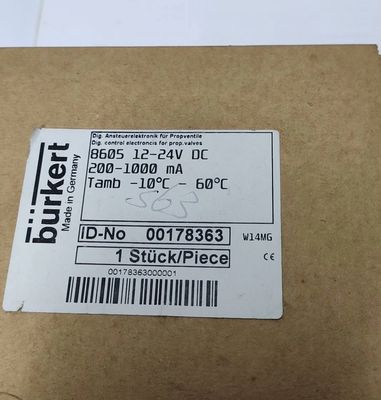 5404 G1/2 2/2 Normalmente chiuso 00177853 FKM Valvola elettronica magnetica sigillata BURKERT Corpo di valvola in ottone AC24V 8W 1-50bar