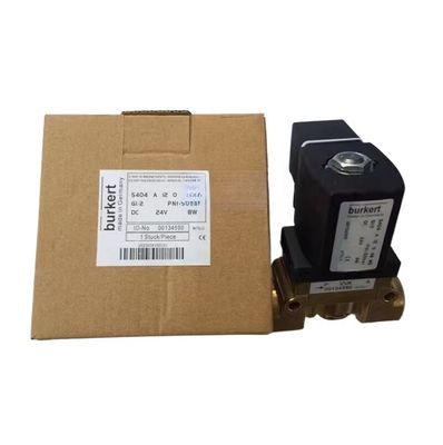 Corpo in ottone Burkert Valvola solenoide 00308503 DC24V 8W G3/4 2/2 Normalmente chiuso 20 foro di flusso 5404 Tipo 1-32 Bar