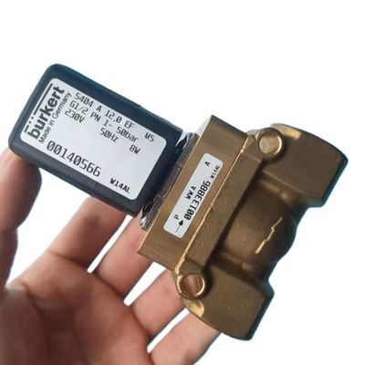 Corpo in ottone Burkert Valvola solenoide 00308503 DC24V 8W G3/4 2/2 Normalmente chiuso 20 foro di flusso 5404 Tipo 1-32 Bar