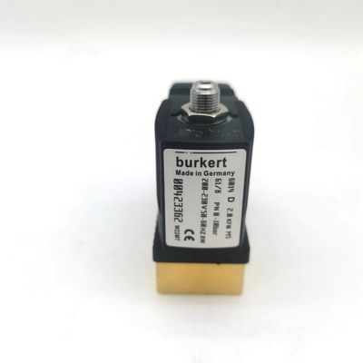 2/2 Normalmente aperto 00295651 Valvola solenoide Burkert 20 fori di flusso FKM (Fluoro) Corpo di valvola in ottone sigillato AC220V 8W 1-25bar