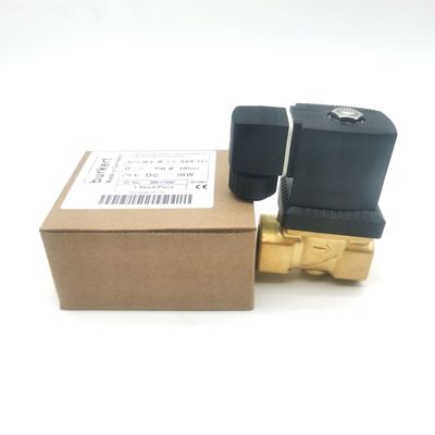 Corpo in ottone della valvola solenoide Burkert 00308120 G1 2/2 Normalmente aperto 25 foro di flusso FKM (fluoro) Sigillo 8W 1-25bar