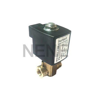 Burkert Solenoide 6013 Tipo Diretto 00134243 2/2 Normalmente chiuso G1/8 Inch 2.5 Flow Hole FKM Seal 220VAC 8W 0~16bar