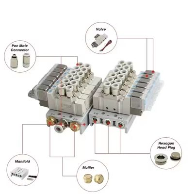Valvole a 5 porte SMC Valvole solenoidi SY3220-5LZD-C6 SY3220-6LZD-C6