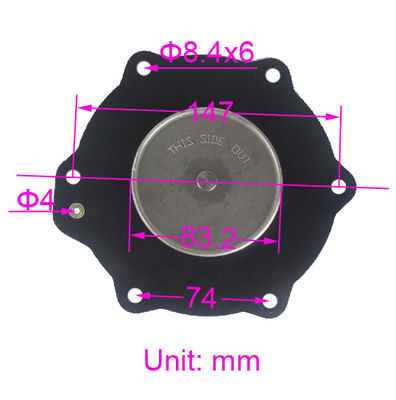 C113686 NBR VITON Kit di manutenzione del diaframma per SCG353A051 ASCO 2 1/2′′ Solenoide collettore di polvere Pulso Valvola a getto Kit di riparazione della membrana