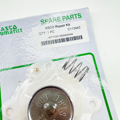 ASCO C113443 Kit di riparazione del diaframma 3/4 pollici per valvola solenoide a impulso SCG353A043 Nitrile/Viton