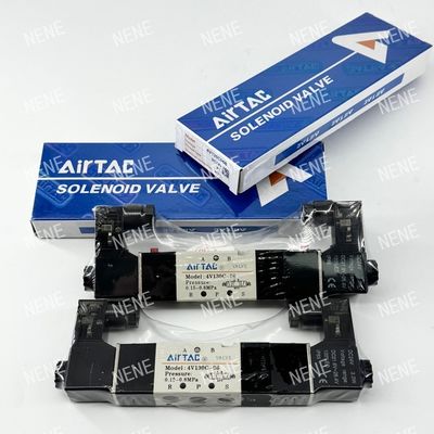 Valvola elettromagnetica 4V130P-06 AIRTAC per il controllo dell'aria in pressioni da 0,15 a 0,8 MPa