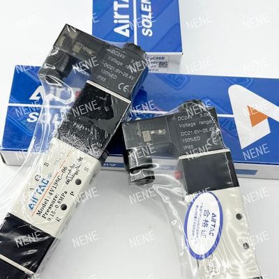 Valvola elettromagnetica 4V130P-06 AIRTAC per il controllo dell'aria in pressioni da 0,15 a 0,8 MPa