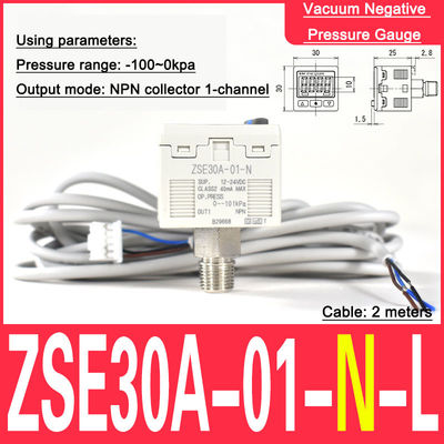 Misuratore di pressione misuratore a vuoto ZSE30A-01-N misuratore di pressione di precisione SMC tipo 01