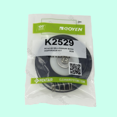 GOYEN K2529/2530 Kit di riparazione del diaframma da 1 pollice RCAC25T3/DD3/FS3 1 "Fluorgomma/Nitrile Gomma
