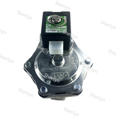 Valvola a impulsi elettromagnetici ASCO SCG353A065 Valvola a impulsi con interfaccia rotante Guarnizione NBR Serie 353 Collettore di polvere Valvole a impulsi doppie