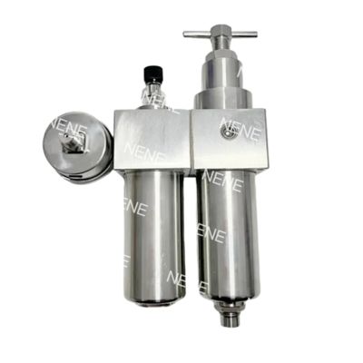 SFSRSL400 Filtro aria lubrificatore filettatura 1/2" tripartito in acciaio inossidabile, filtro regolatore e dispositivo di nebulizzazione olio