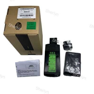 Elettrovalvola a solenoide SCG553A002MS ASCO a doppia bobina, 3/2 vie, Serie 553