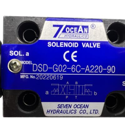 7OCEAN Valvola solenoide pneumatica DSD-G02-6C-A220-90 AC220V