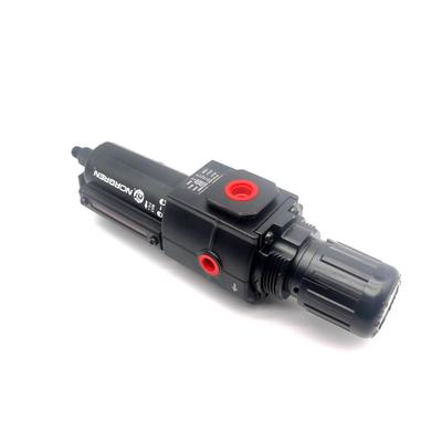 B74G-4AK-QP2-RMG Regulatore del filtro pneumatico dell'aria compressa lubrificatore Norgren Excelon Filtro/regulatore 1/2 PTF 0,3-10 Bar 40μm Scarico manuale con calibro