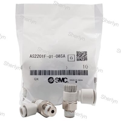 SMC Type Pneumatic Speed Regulating Throttle Valve Connector AS2201F-02-06S