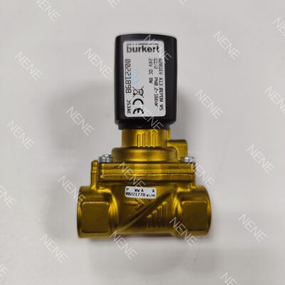 Electric Solenoid Valve Burkert 00221867 6281 G2 2/2 Normally Closed 40.0 Flow Hole NBR Sealed Brass Valve Body AC220V 8W