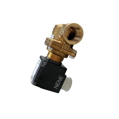 BURKERT Valvola Solenoide con Comando Manuale 00221962 Tipo 6281 G1 1/4 2/2 NC Corpo in Ottone Guarnizione NBR Orifizio 25.0 DC24V 8W 0.2-16bar