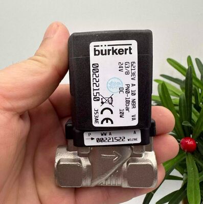 Burket6213 Series G3/8 Solenoid Valve 00222150 00222151 00222152 Two-Way Water Valve Stainless Steel