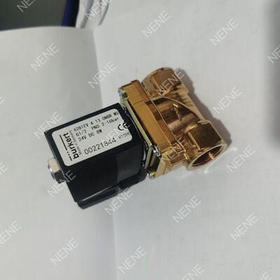 Valvola solenoide ad alta temperatura AC24V BURKERT Tipo 6281 00322515 G3/8 Porta 2/2 Normalmente chiusa Corpo in ottone FKM Sigillo 10.0 Orificio 8W 0.2-16bar 0 a +120°C