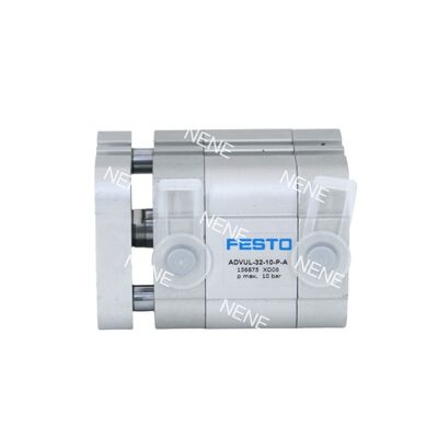 156845 Festo ADVUL-12-10-P-A Cilindro pneumatico compatto a doppio effetto con ammortizzazione, alesaggio 12mm, corsa 10mm